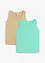Tanktop aus reiner Bio-Baumwolle (2er Pack), bonprix
