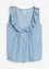 Jeans-Blusentop aus Bio-Baumwolle, bonprix