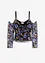 Cold-Shoulder-Shirt aus leichtem Mesh, bonprix