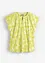 T-shirt col tunisien en viscose mélangée, bonprix