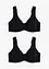 Minimizer T-Shirt-BH mit Bügel mit Bio-Baumwolle (2er Pack), bonprix