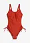 Maillot 1 pièce sculptant avec laçages, bonprix