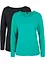 Lot de 2 T-shirts manches longues, bonprix