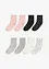 Halbsocken mit Bio-Baumwolle (8er Pack), bonprix