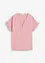 Blouse manches courtes en gaze de coton, bonprix