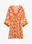 Robe-tunique en viscose texturée avec dentelle, bonprix