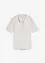 Geripptes Poloshirt aus Viskose-Mix, bonprix