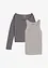 Top et T-shirt manches longues en jersey (ens. 2 pces), bonprix