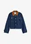 Veste en jean à col en velours côtelé, bonprix