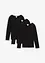 Langarmshirt aus reiner Baumwolle (3er Pack), bonprix