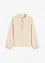 Blouse manches longues à col volanté, bonprix