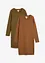 Jerseykleid aus Baumwolle mit Stretch (2er Pack), bonprix