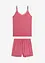 Pyjashort en jersey pointelle doux, bonprix
