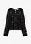 Kurzes Shirt aus elastischer Spitze, bonprix