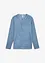 Henleyshirt, Langarm in gewaschener Optik aus reiner Bio-Baumwolle, bonprix