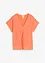 Shirt mit Seidenanteil und Webeinsatz, bonprix