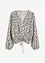 Kurze Bluse mit Raffungen, bonprix