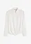 Bluse mit Wickel-Detail aus strukturiertem Material, bonprix