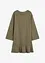 Kurzes Kleid mit Volant aus Punto di Roma, bonprix