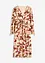 Bedrucktes Midikleid mit Lurex, bonprix