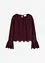 Spitzen-Bluse mit Volants, bonprix