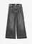Wide-Leg-Jeans High Waist, cropped, bonprix