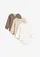 Langarmbody aus reiner Baumwolle zum Mitwachsen (3er Pack), bonprix