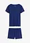 Pyjashort avec T-shirt à col boutonné, bonprix