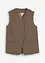 Gilet sans manches long à texture twill, bonprix
