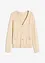 Gilet en maille chinée avec boutons dorés, bonprix
