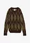 Feinstrickpullover mit Karomuster, bonprix