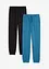 Lot de 2 pantalons de jogging doux en coton mélangé, bonprix