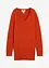 Basic Longpullover mit V-Ausschnitt, bonprix