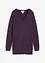 Basic Longpullover mit V-Ausschnitt, bonprix