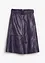 Jupe en cuir d’agneau nappa avec ceinture (ens. 2 pces), bonprix