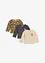 Longshirt aus reiner Bio-Baumwolle (3er Pack), bonprix