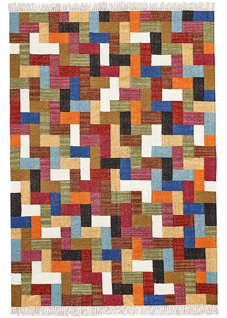 Kelim-Teppich mit Fransen, bpc living bonprix collection