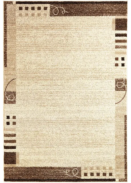 Teppich in melierter Optik mit Bordüre, bpc living bonprix collection