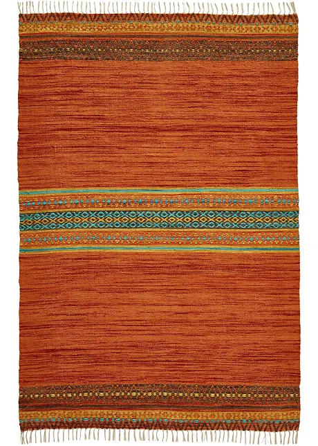 Kelim-Teppich mit Fransen, bpc living bonprix collection
