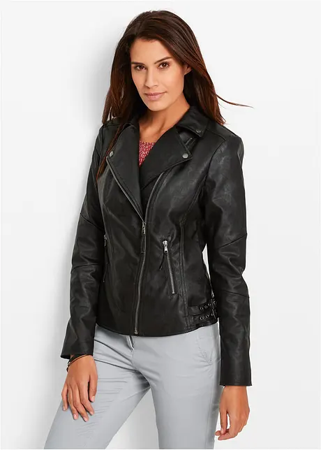 Lederimitat-Jacke, bonprix