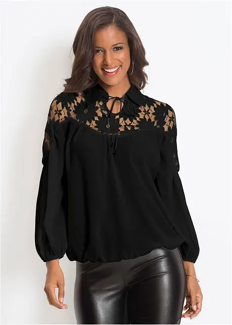 Bluse mit Kragen, bonprix