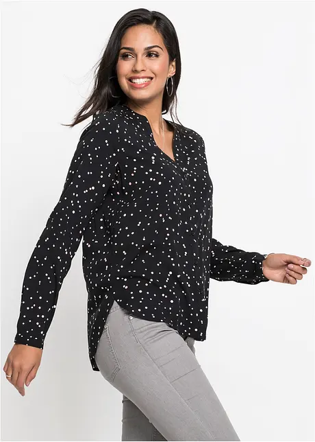 Bluse mit Pünktchen, bonprix