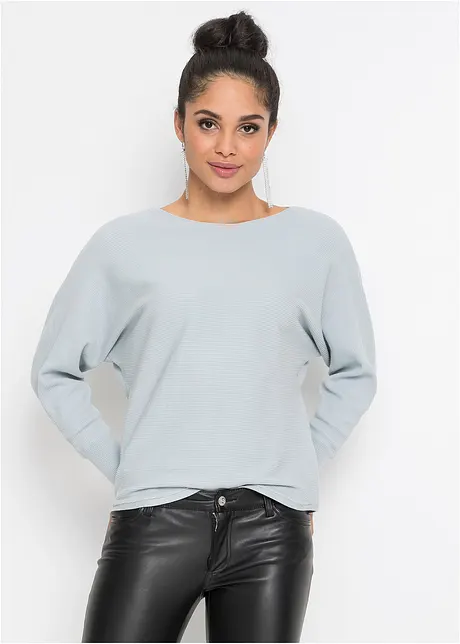 Oversize-Ripp-Pullover, bonprix