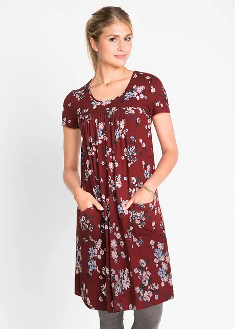Kurzes Jerseykleid aus softem Viskose-Mix, bonprix