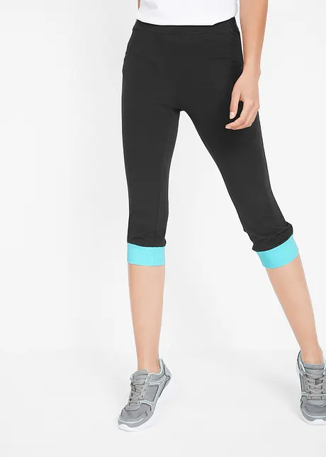 Legging capri à finitions contrastantes, bonprix