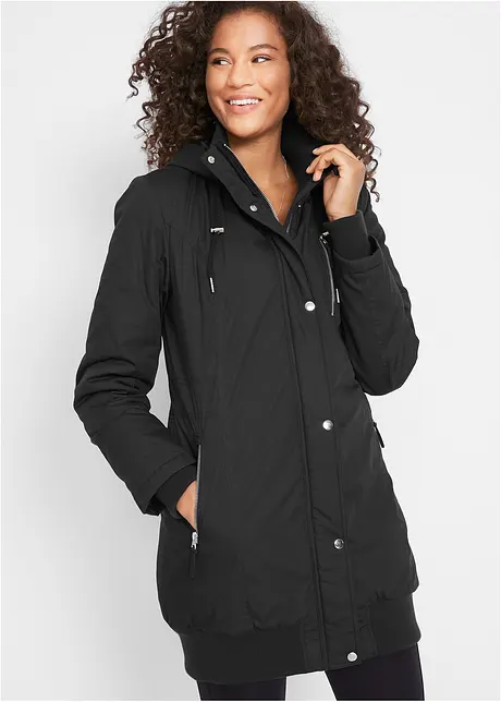 Longjacke mit Kapuze, wattiert, bonprix