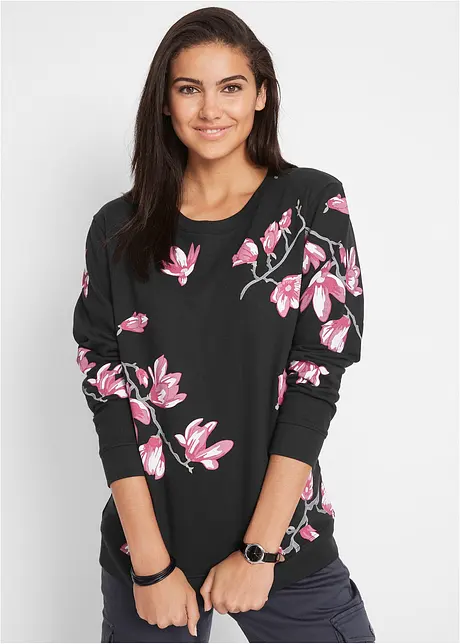 Sweat ample 100% coton, bonprix
