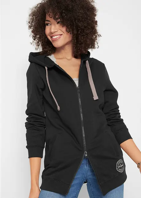 Long-Sweatjacke, bonprix