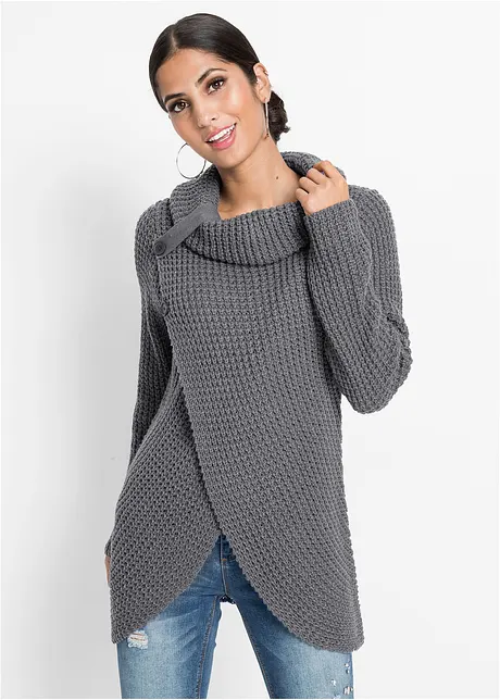 Pull en grosse maille avec col roulé, bonprix