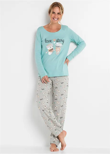 Pyjama mit Bio-Baumwolle, bonprix